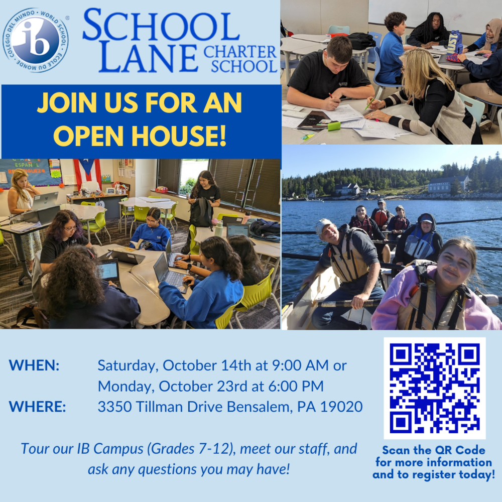 IB Campus Open House School Lane Charter School