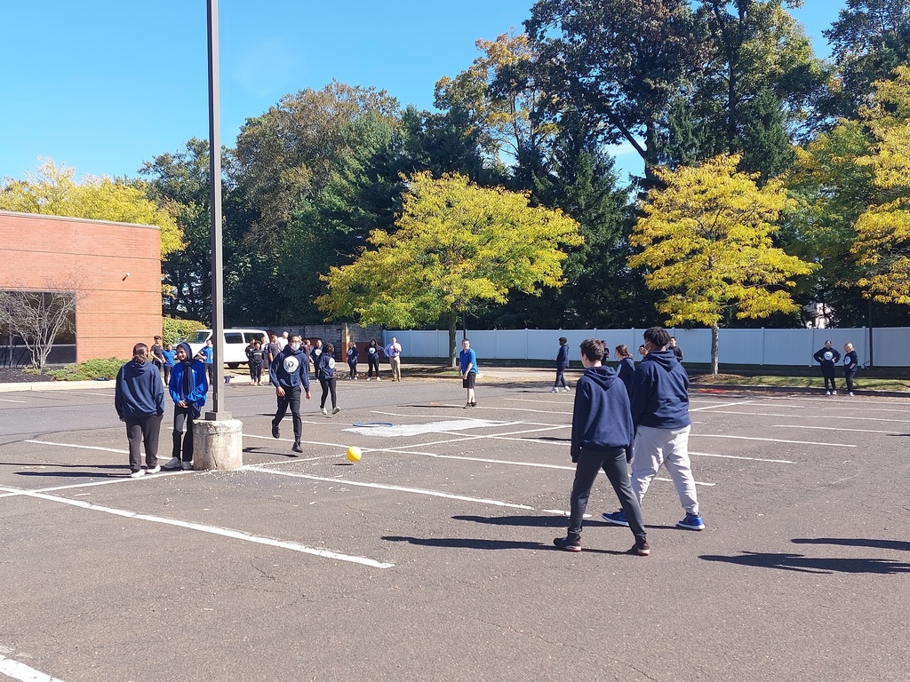Nice weather allowed for outdoor kickball last week!